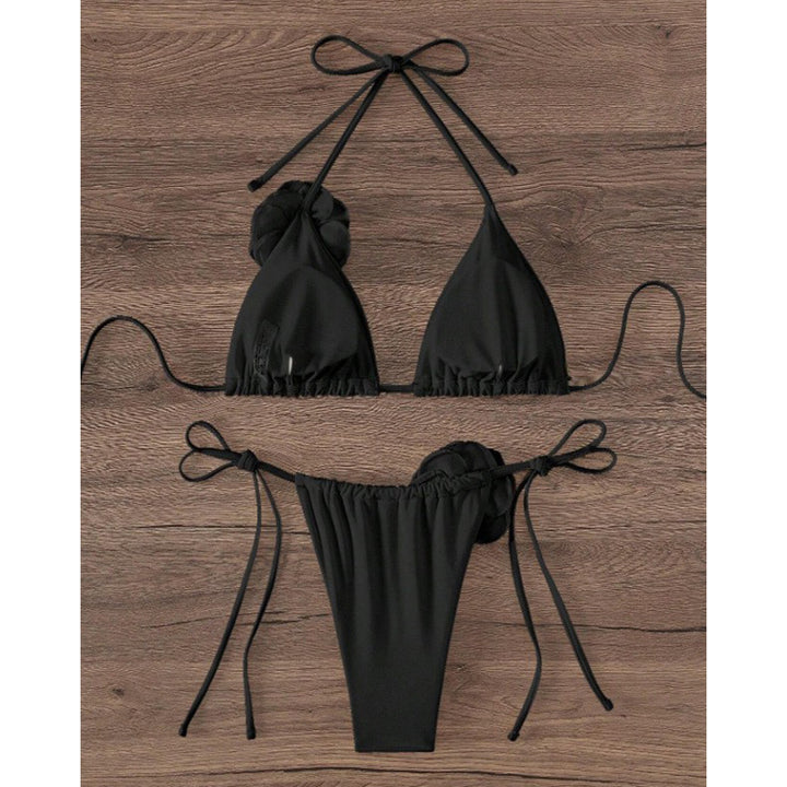 Dame Bikini-sæt med blomsteragtige accenter Skovae