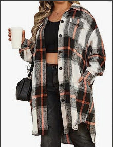 Dame Flannel Skjortejakke Stilla