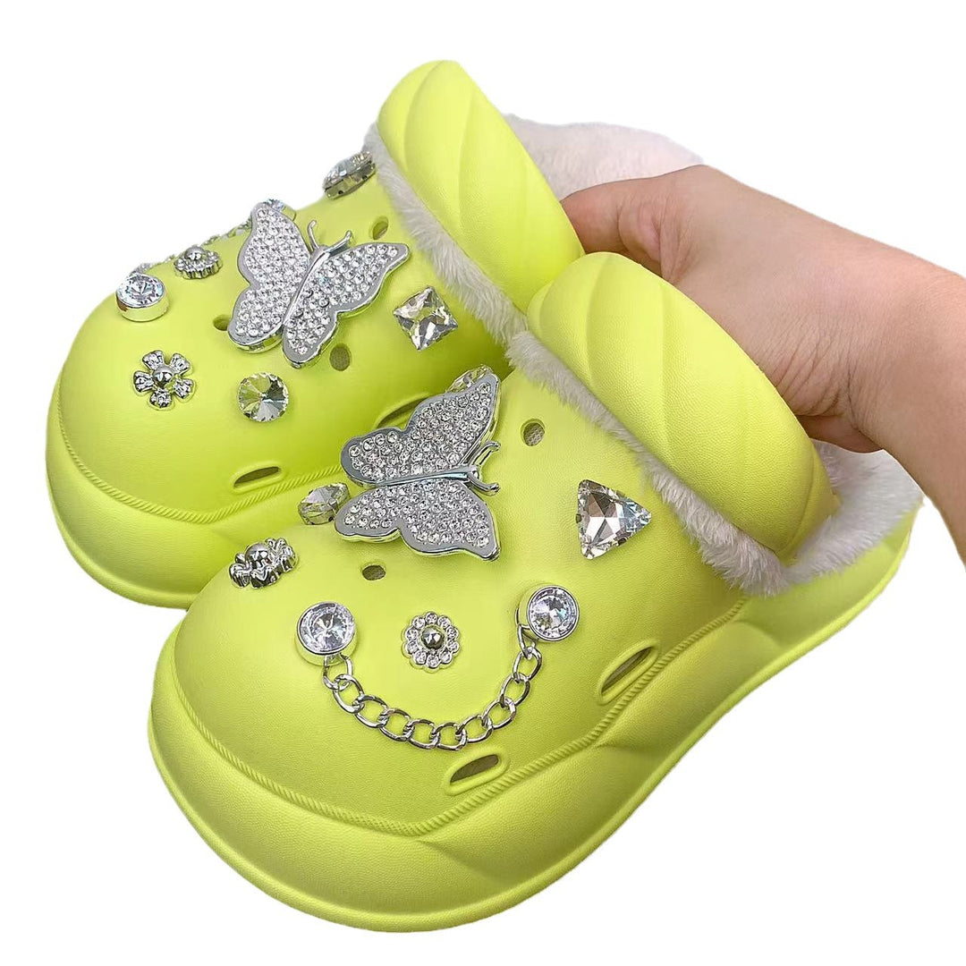 Dame Komfortable og luksuriøse Clogs med glamourøst smykkedetalje og blødt for Stilla