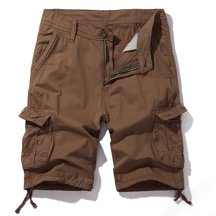 Herre cargo-shorts med flere lommer og justerbare snoretræk Stilla