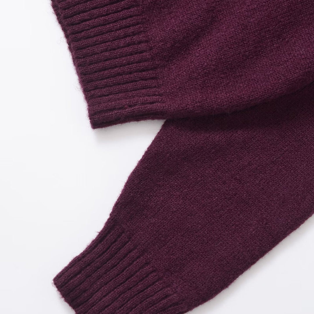 Femme Cozy Højkrave Strikpullover Stilla