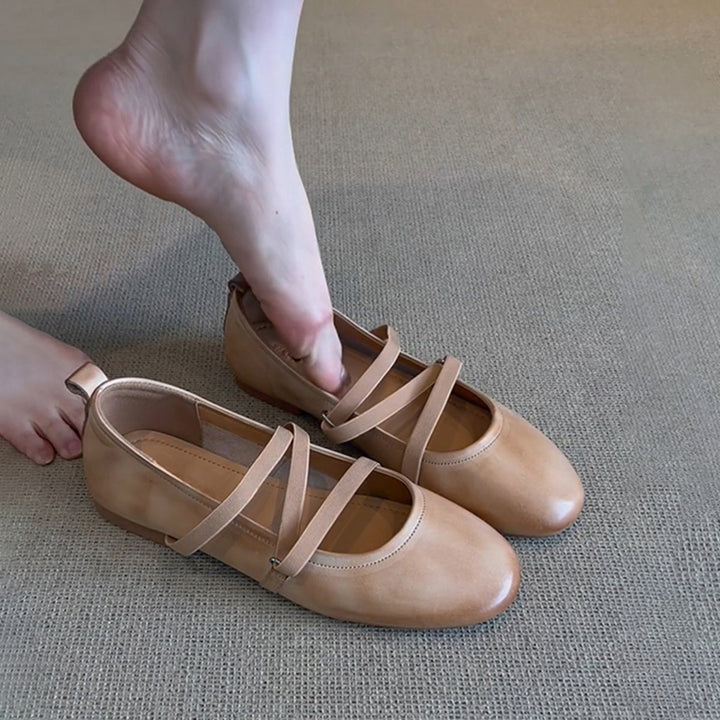 Dame Komfortable Krydsbånd Ballerina Sko Stilla