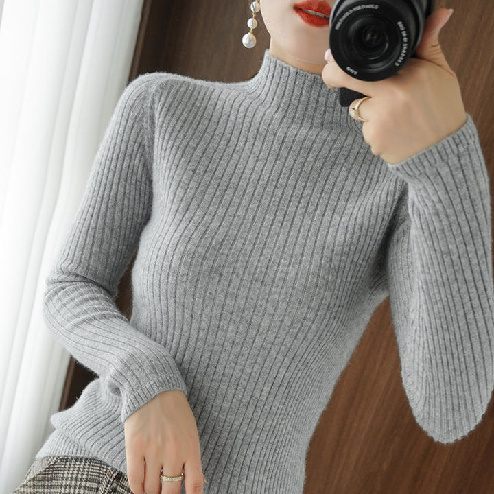 Damer Elegant og figurfremhævende turtleneck sweater Stilla