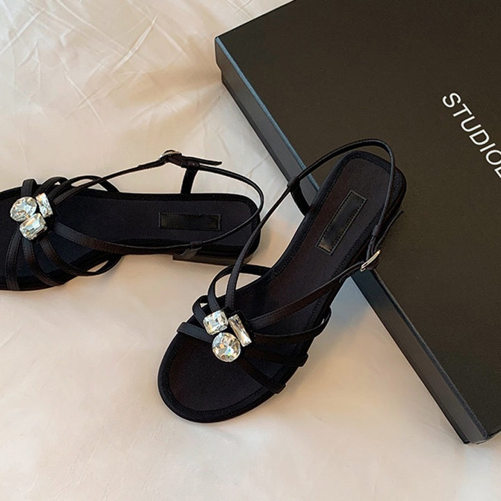 Dame Elegant Slip-On Kjole Sandaler Stilla