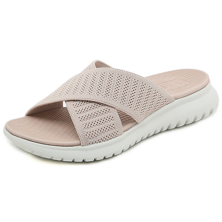 Dame Sporty komfort-sandaler med åndbart overmateriale og støddæmpende sål Stilla