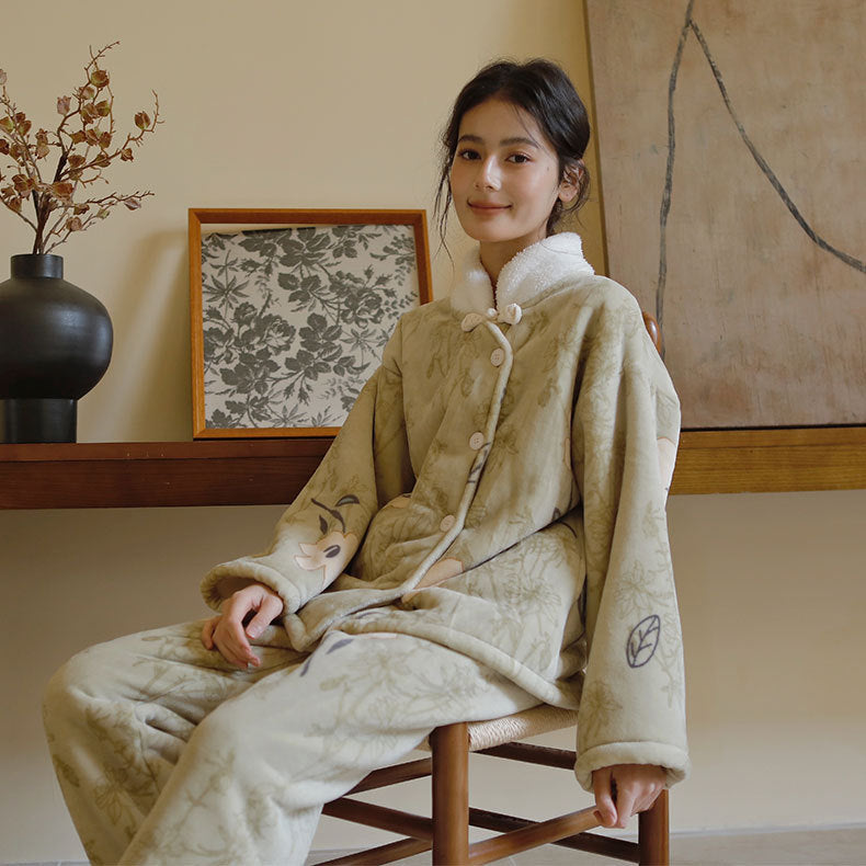 Damer Behagelig Pyjamas med blomstret Design Stilla