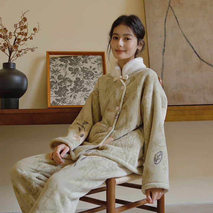 Damer Behagelig Pyjamas med blomstret Design Stilla