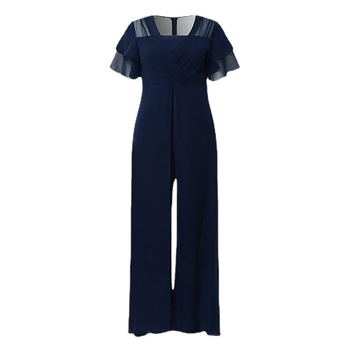 Flydende chiffon aften-jumpsuit til damer Stilla