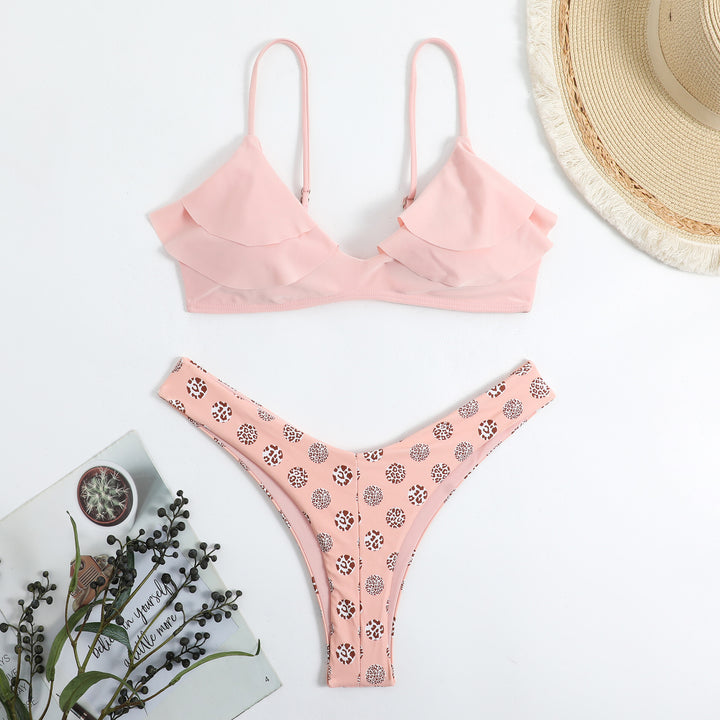 Dame Flirty Ruffle Bikini Sæt Stilla