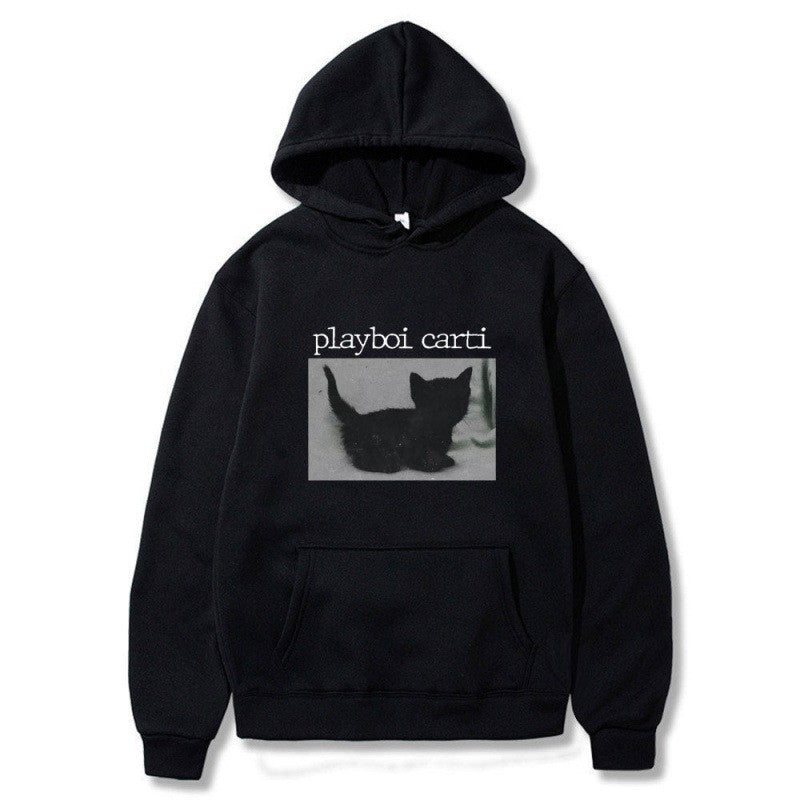 Kvinders hætte sweatshirt med unik kunstnerisk tryk Skovae