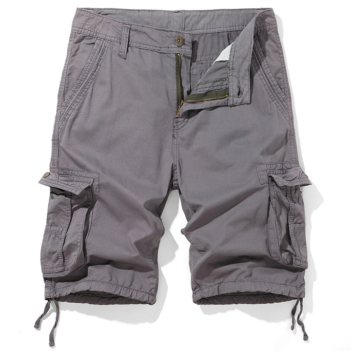 Herre cargo-shorts med flere lommer og justerbare snoretræk Stilla