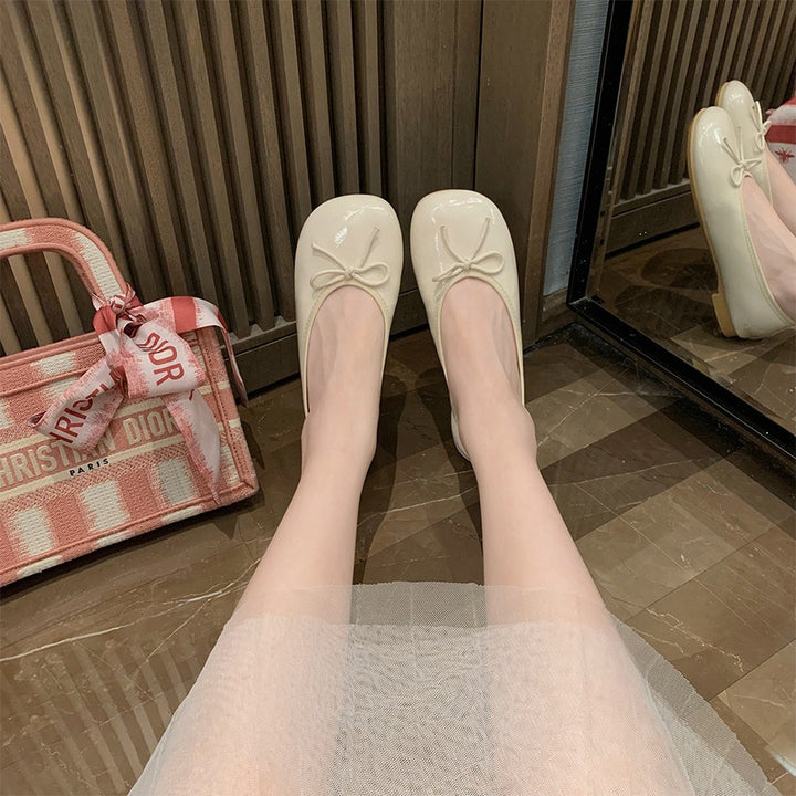 Dame Ballerinas med elegant sløjfedekoration og komfortabel sål Stilla