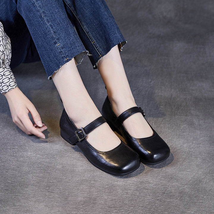 Dame Elegante Mary Jane Ballerinas med Behageligt Fodbed Stilla