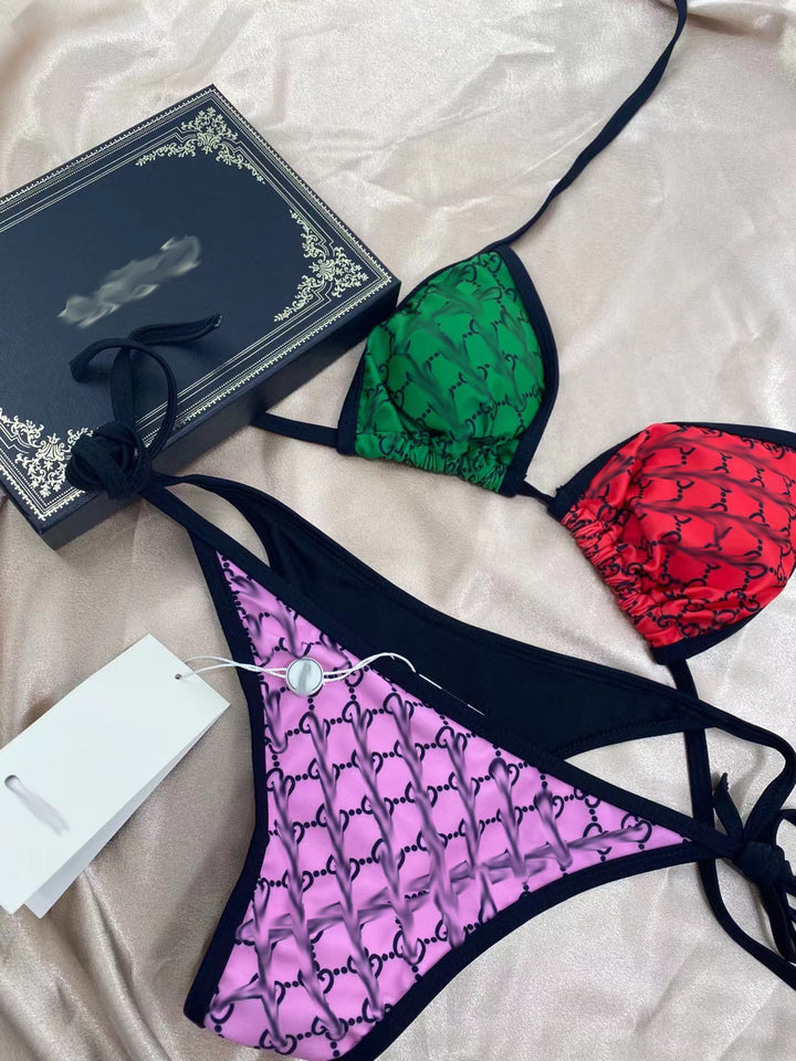 Dame bikini-sæt lavet af højkvalitets, farverigt mesh fra Stilla