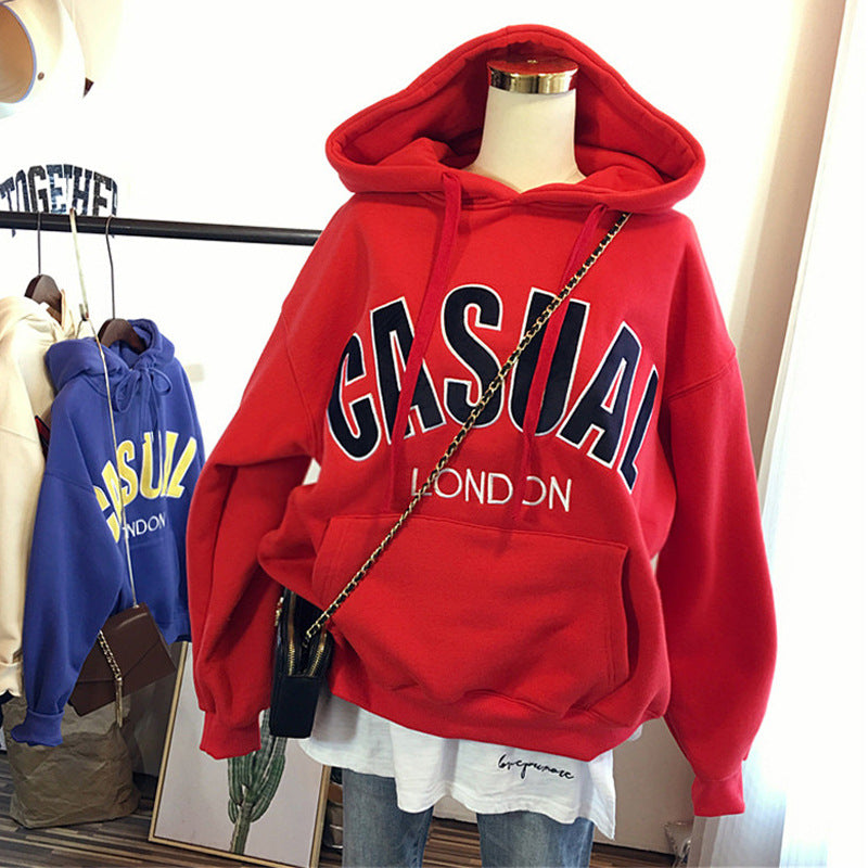 Femme Casual Grafisk Pullover Hoodie Stilla