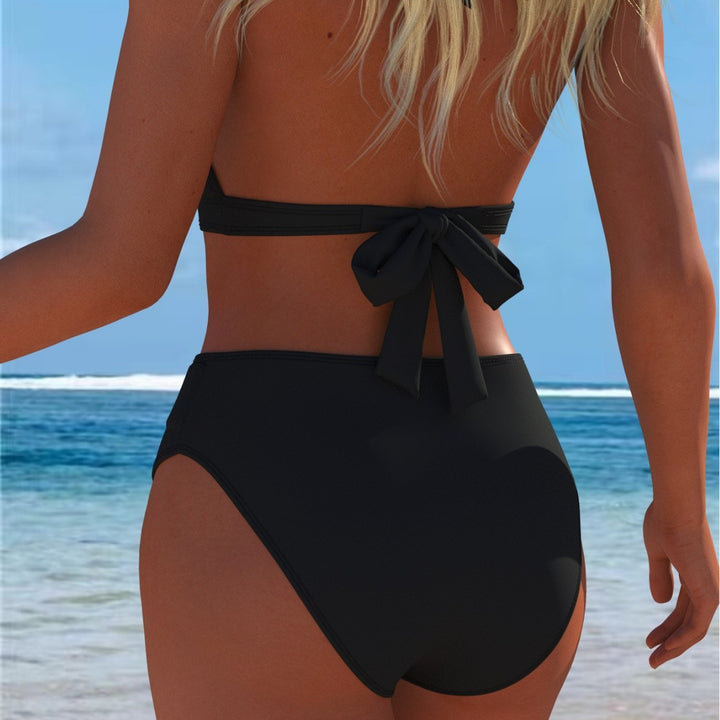 Dame Bikini med luksuriøst marmor mønster og fine detaljer Skovae