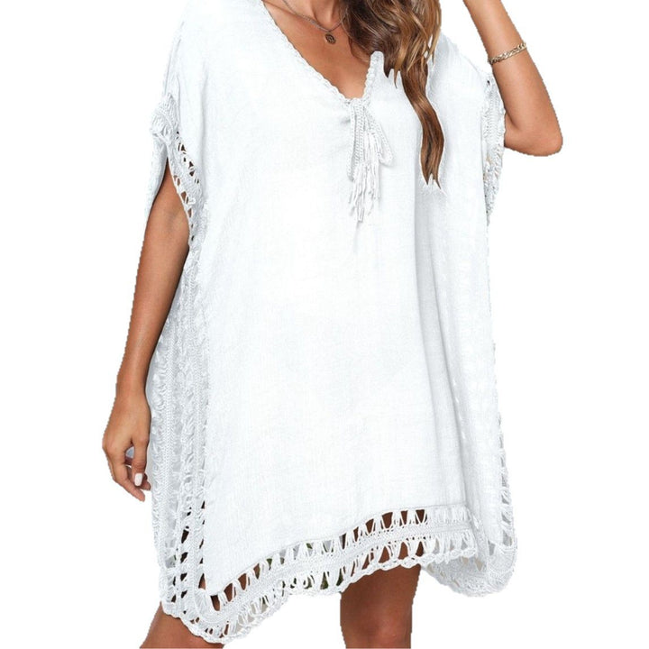 Femme Elegante Hæklet Strand Cover-Up Stilla