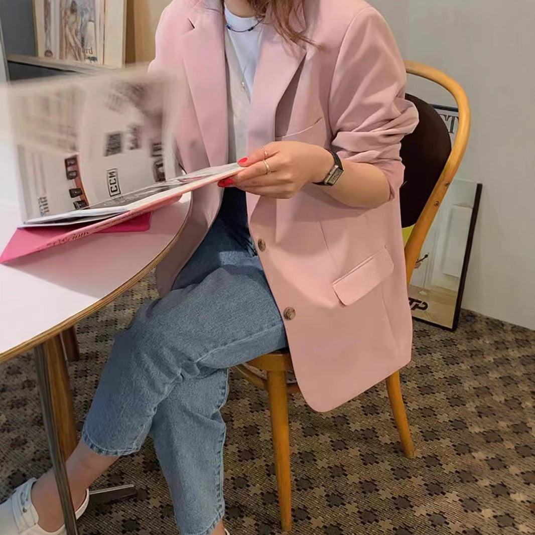 Damer elegant oversized blazer med casual snit og fine detaljer Stilla