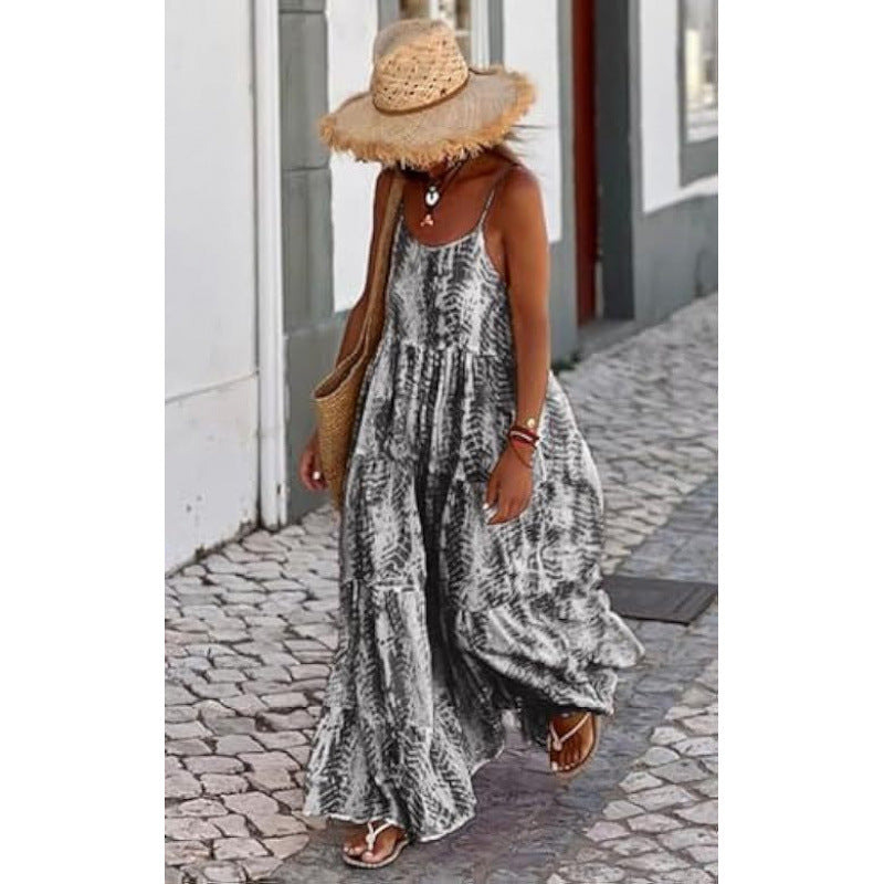 Dame Bohemian Trin Maxi Kjole Stilla