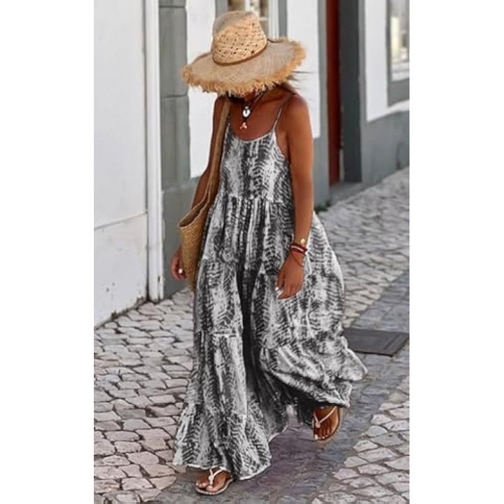 Dame Bohemian Trin Maxi Kjole Stilla