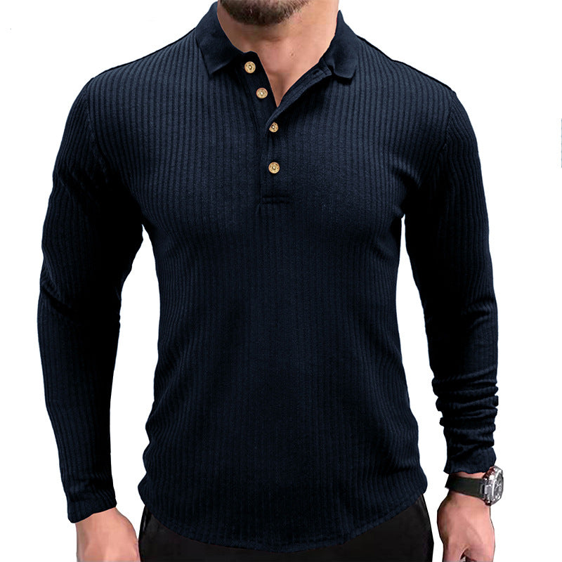 Herre Langærmet Polo T-shirt Stilla