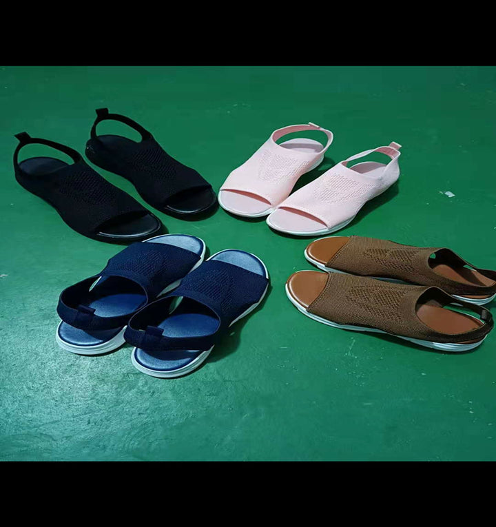 Dame Åndbare Slip-On Sandaler med ergonomisk design og skridsikker sål Stilla