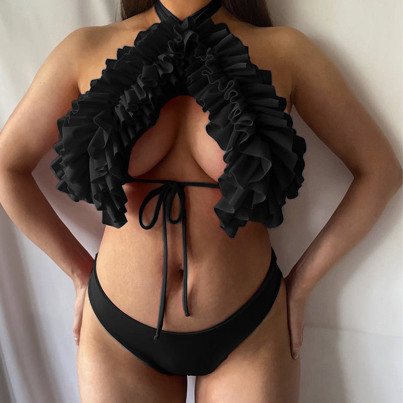 Dame Rynket-Bikini-Top med sexet udskæring Stilla
