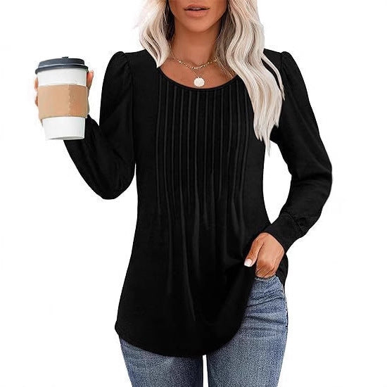Damebluse med elegante draperinger Stilla