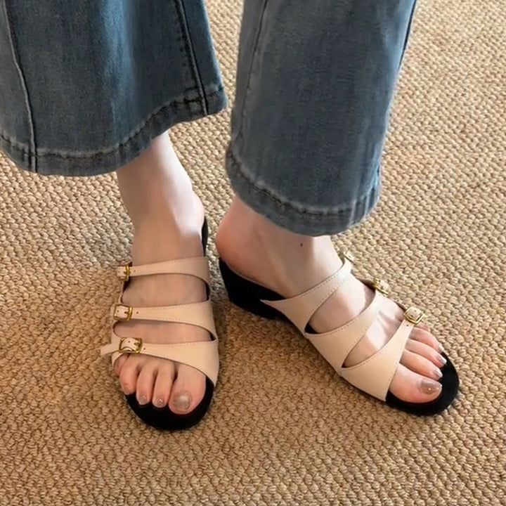 Dame Stilfulde Blokhæls Rutsch Sandaler Stilla