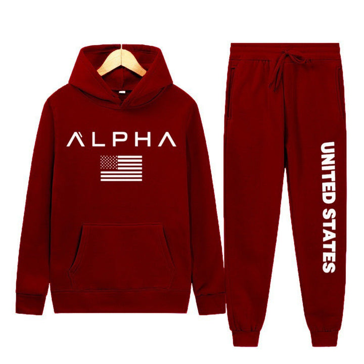 Kvinders hoodie og joggingbukser sæt med kreativt frontprint og sporty snit Skovae