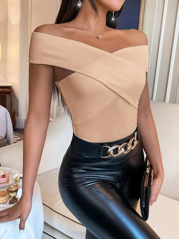 Dame Off-Shoulder Ribb-Body Stilla