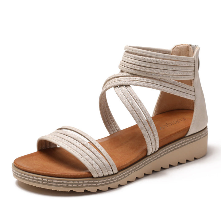 Dame Gennemgående Sandaler med elegant Remdesign og dæmpende Sål Stilla