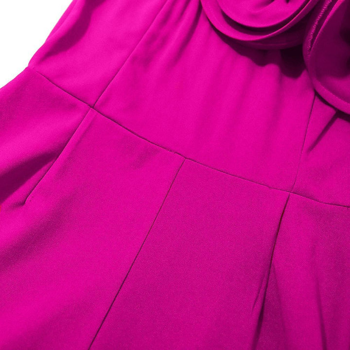 Dame Elegant One-Shoulder-Overall med Rüschen Stilla