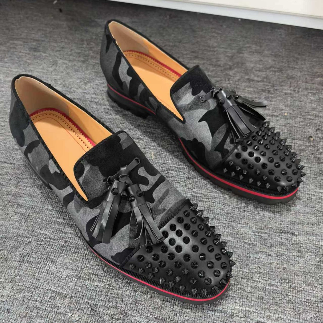 Mandemode med nitter-loafers Stilla