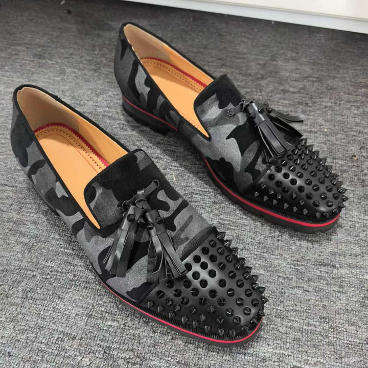 Mandemode med nitter-loafers Stilla