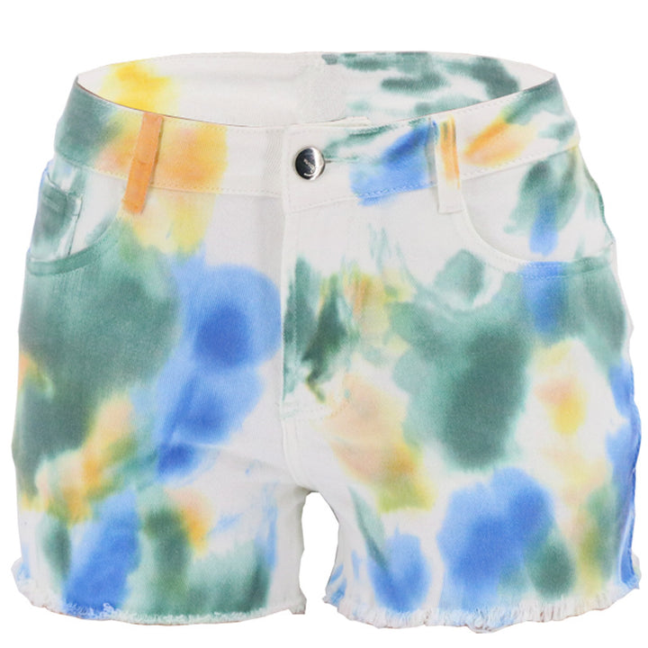 Dame tie-dye Denim-Shorts Stilla