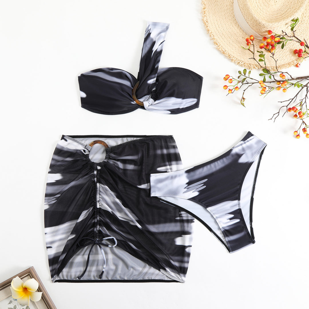 Dame Blomster Twist-Front Bikini Sæt Stilla