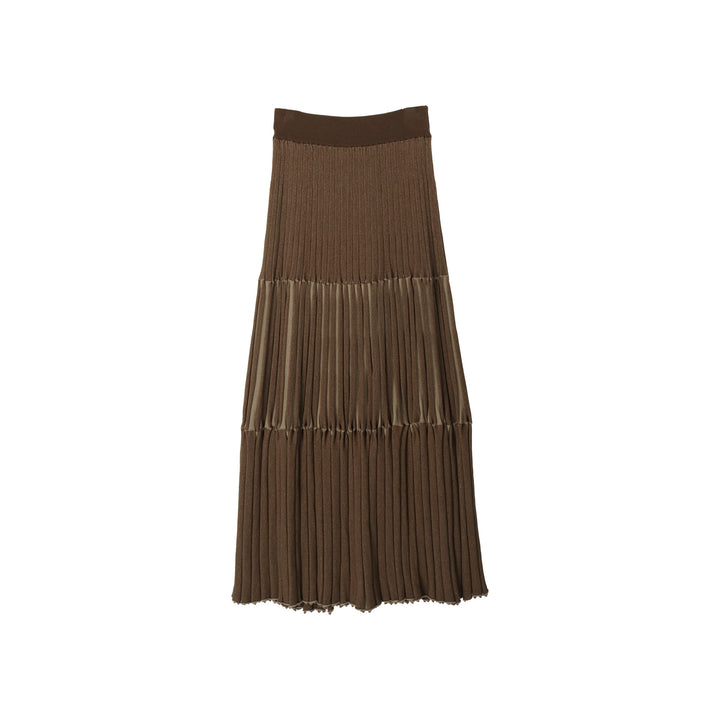 Dame trendy, krøllet midi-nederdel med elegant flair og fodlængde silhuet Stilla