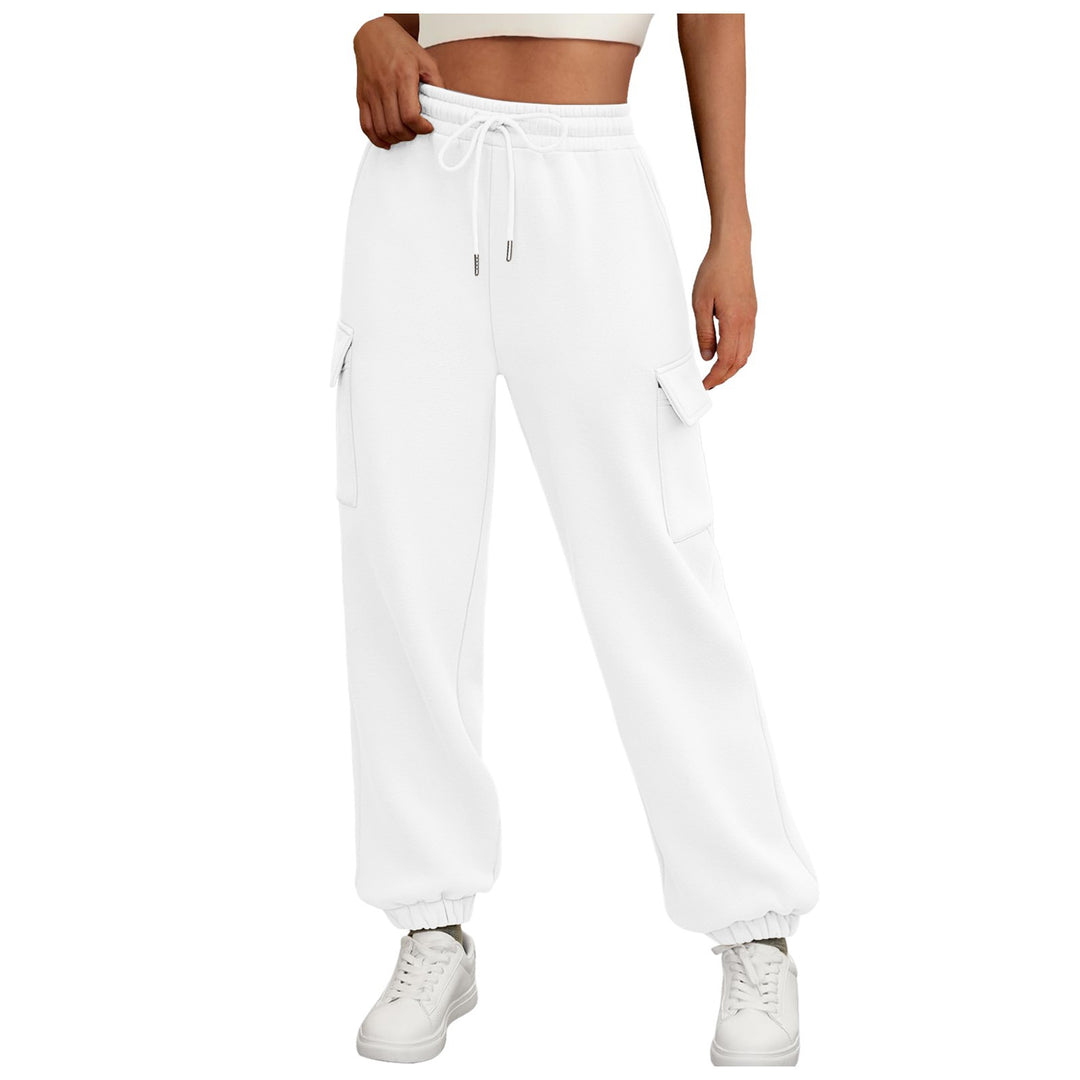 Moderne høje cargo sweatpants til kvinder Stilla