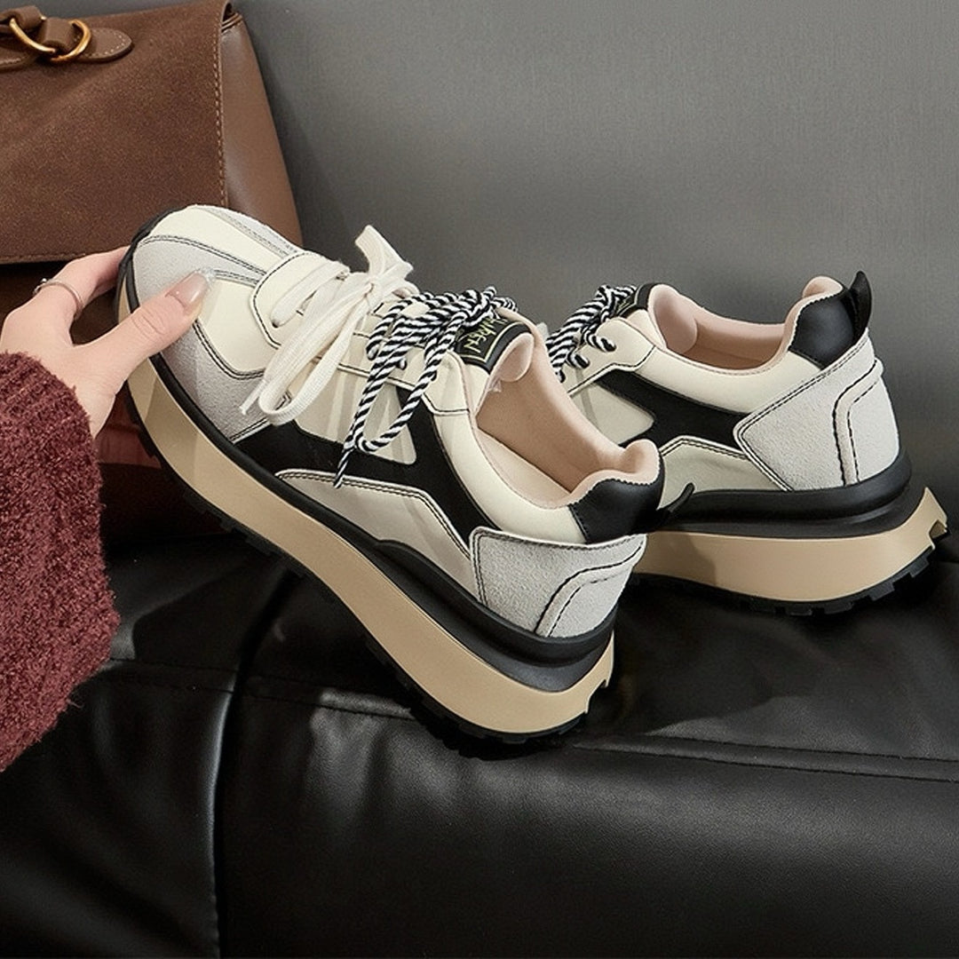 Damer Stilfulde Chunky Plattform Sneakers Stilla