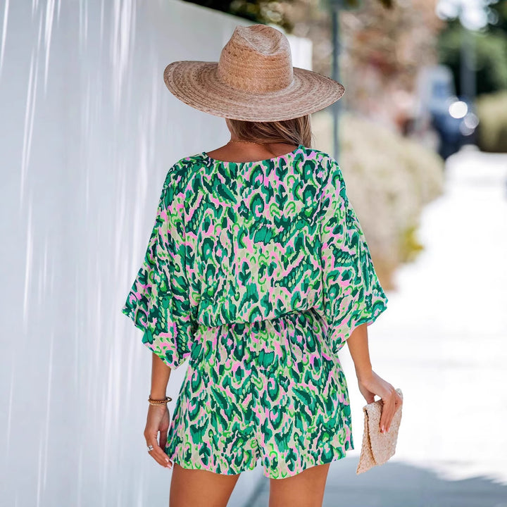 Dame Bohemian Print Overall med justerbar talje Stilla