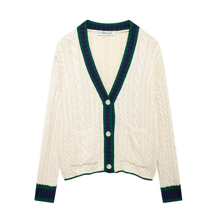 Femme Kabelstrik-Cardigan Stilla