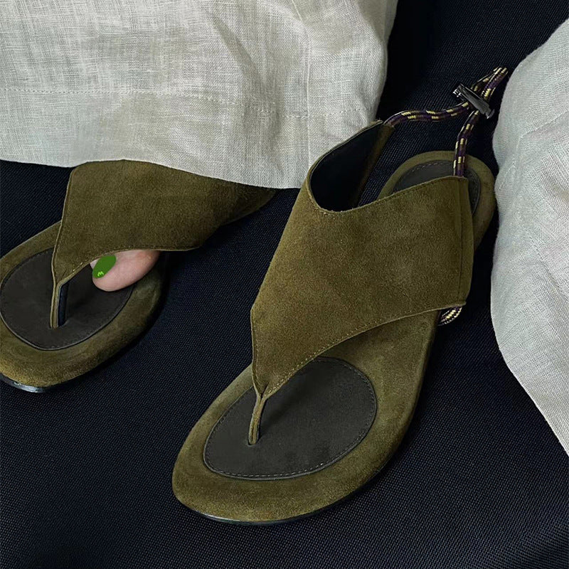 Dame Moderne Tådelte Sandaler med Justerbar Rem Stilla