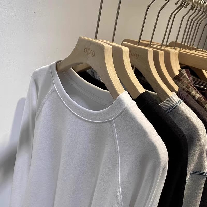 Femme Cropped Pullover Sweatshirt med Raglanærmer Stilla