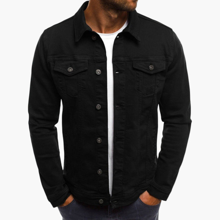 Stilla | Jeansjakke Slim Fit - Klassisk Fritidslook til Hverdag og Arbejde