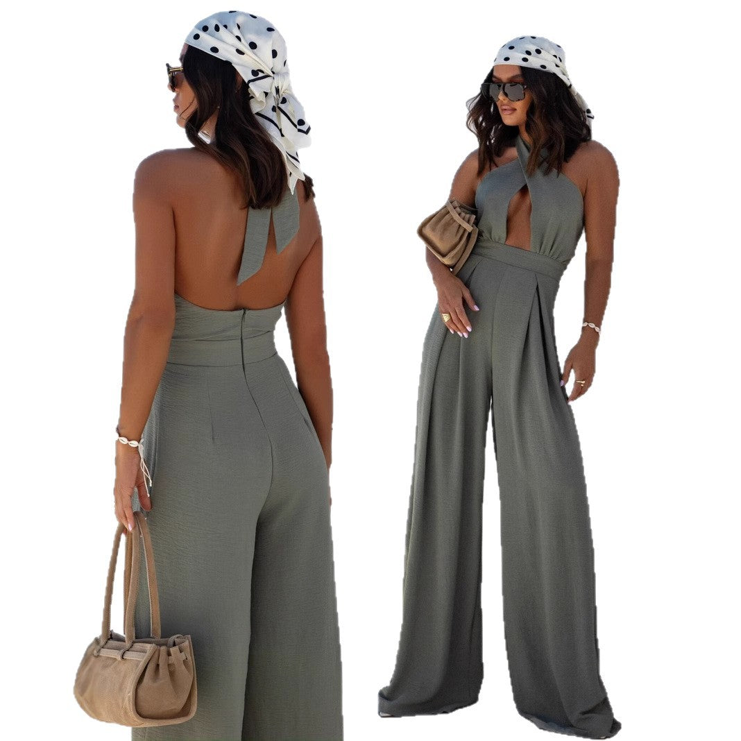 Dame Cut-Out Halter Neck Bred Ben Jumpsuit Stilla