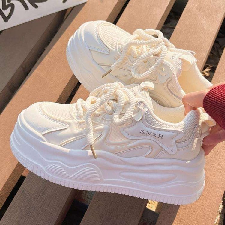 Dame Sneakers med støddæmpende såldesign og åndbart overmaterialekombination Stilla
