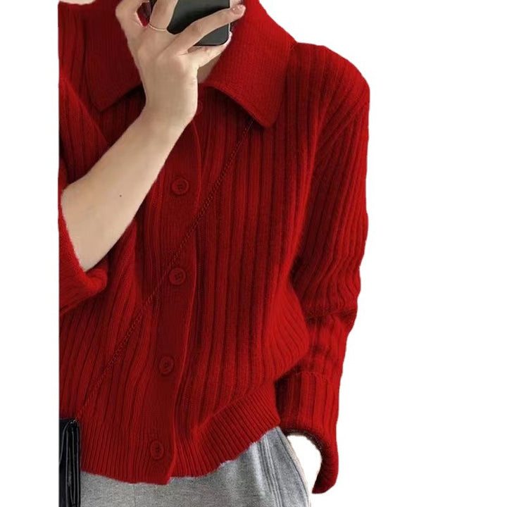 Femme Struktureret Rib Strikcardigan Stilla