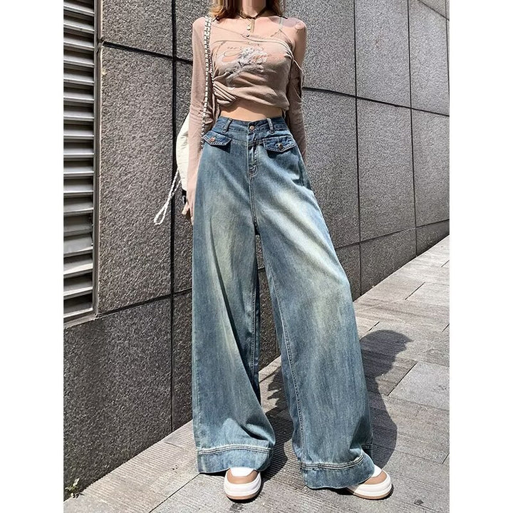 Kvindernes brede jeans Stilla