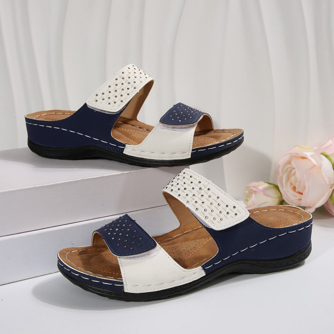 Dame Stilfulde Soft Cushion Slide Sandaler Stilla